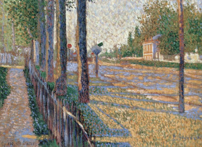 Paul Signac the jun ction at bois colombes opus 130 oil painting picture